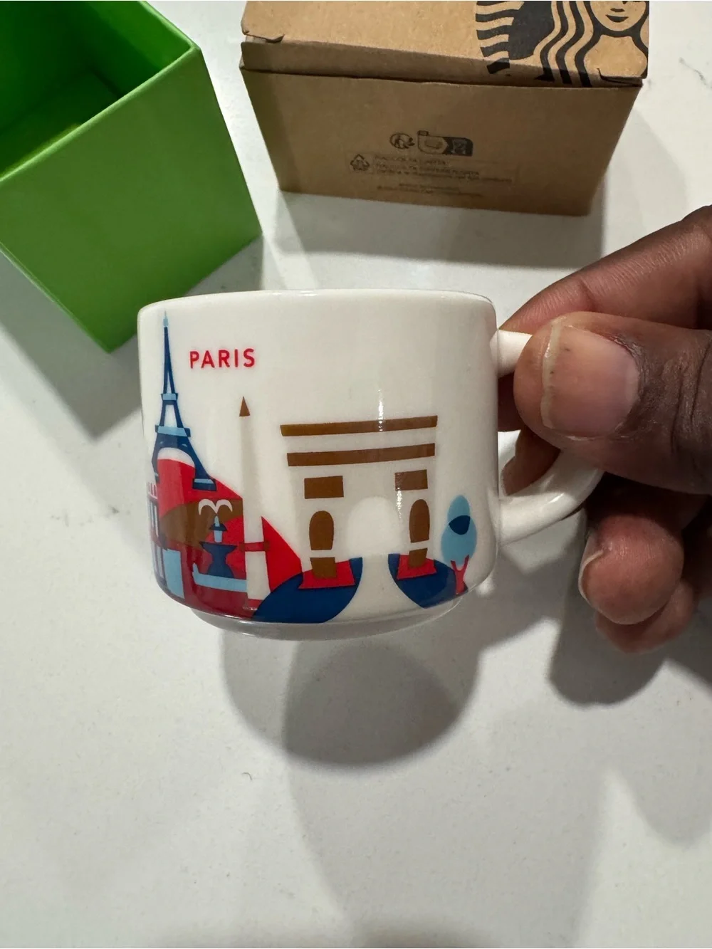 Starbucks Paris You Are Here Coffee Mug Cup 2  Oz